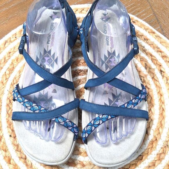 Skechers Reggae Slim Vacay Navy Blue Women's Sandals, Size 11 - Picture 5 of 12